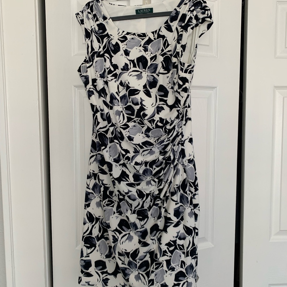 Black and White Floral Dress